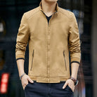 Mens Stand Collar Zipped Up Jacket-Everyone's Marketplace