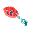 Rubber Football Dog Chew Toy with Tug Rope - Great for Active Dogs -Everyone's Marketplace