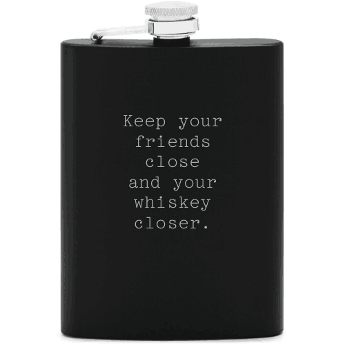 Quotes Flask Personalized Flask Gifts For MEN-Everyone's Marketplace