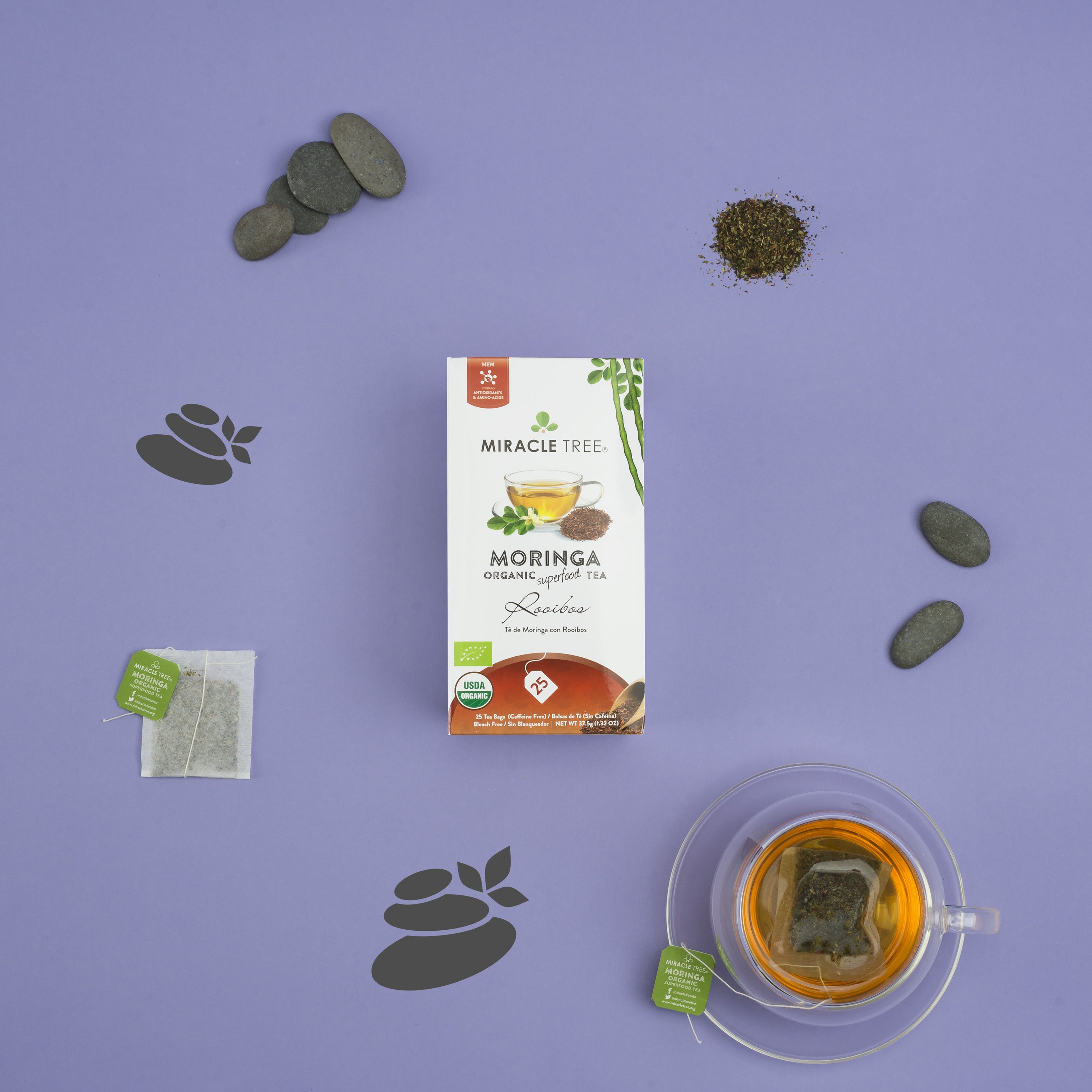 Miracle Tree's Organic Moringa Tea, Rooibos-Everyone's Marketplace