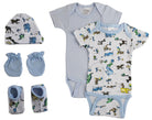 Newborn Baby Boys 5 Pc Layette Baby Shower Gift-Everyone's Marketplace