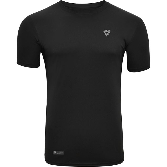 RDX T2 Black Short Sleeves Sweat-Wicking Gym T-Shirt-Everyone's Marketplace