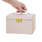 Jewelry Box Leather Earring Rings-Everyone's Marketplace