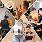 6" 4 in 1 Desktop Clip Light Set Selfie Ring Light-Everyone's Marketplace