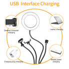6" 4 in 1 Desktop Clip Light Set Selfie Ring Light-Everyone's Marketplace