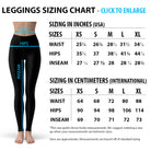 Womens Sports Stripes Black Leggings-Everyone's Marketplace