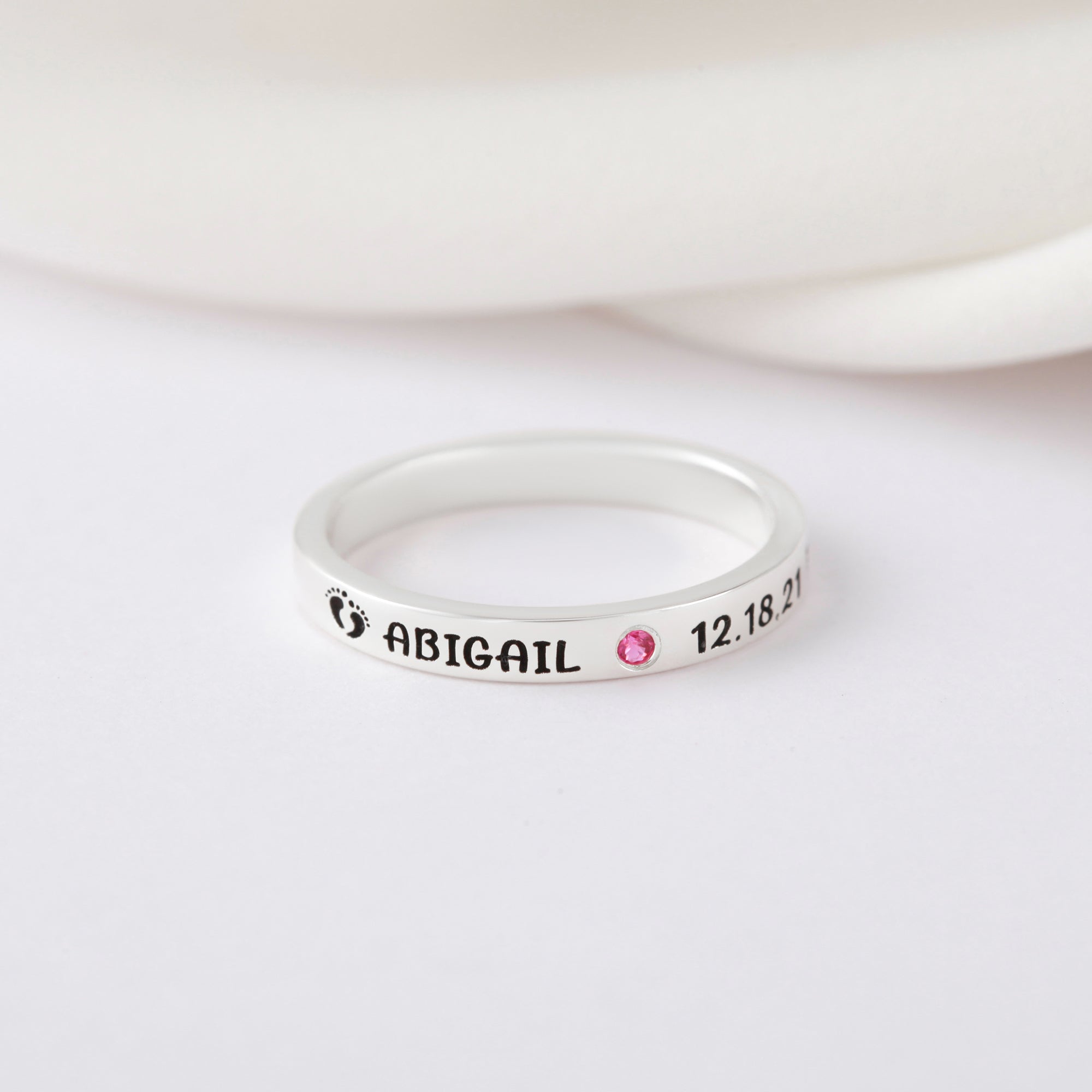 New Mom Ring, First Time Mother Gift, Baby Name Ring-Everyone's Marketplace