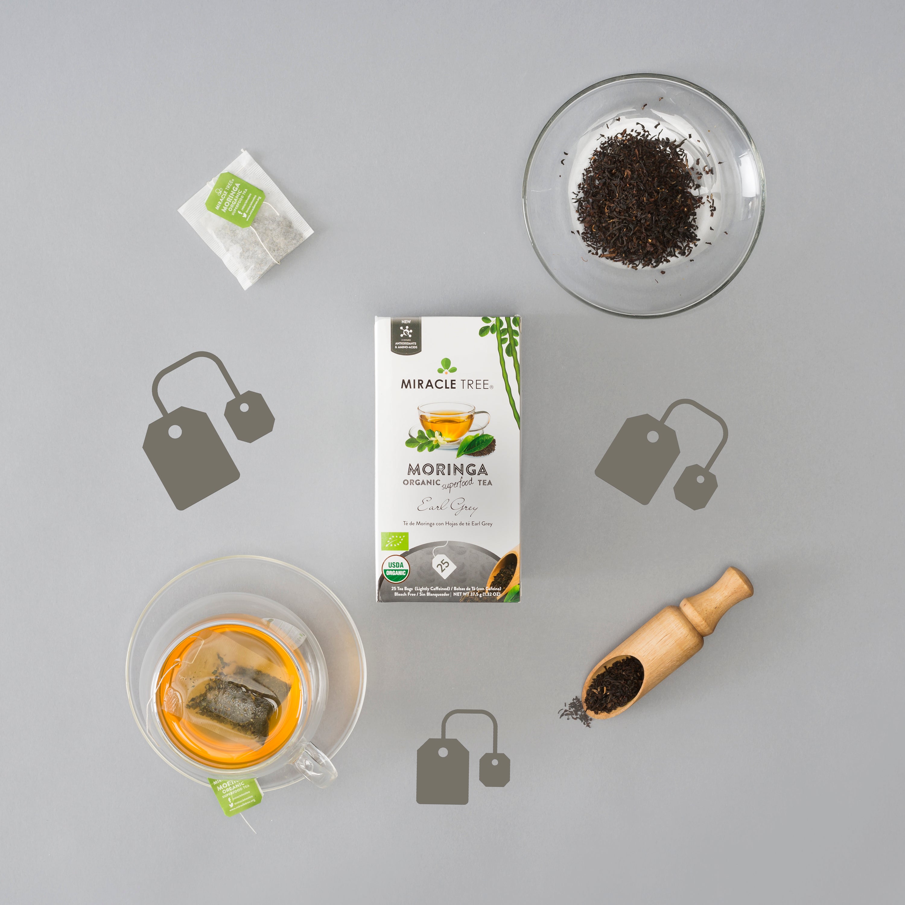 Miracle Tree's Organic Moringa Tea, Earl Grey-Everyone's Marketplace