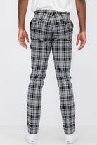Plaid Slim Fit Trouser Pants SR012-Everyone's Marketplace
