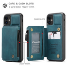Leather Case Card Slots Zipper Wallet Phone Case for Iphone-Everyone's Marketplace