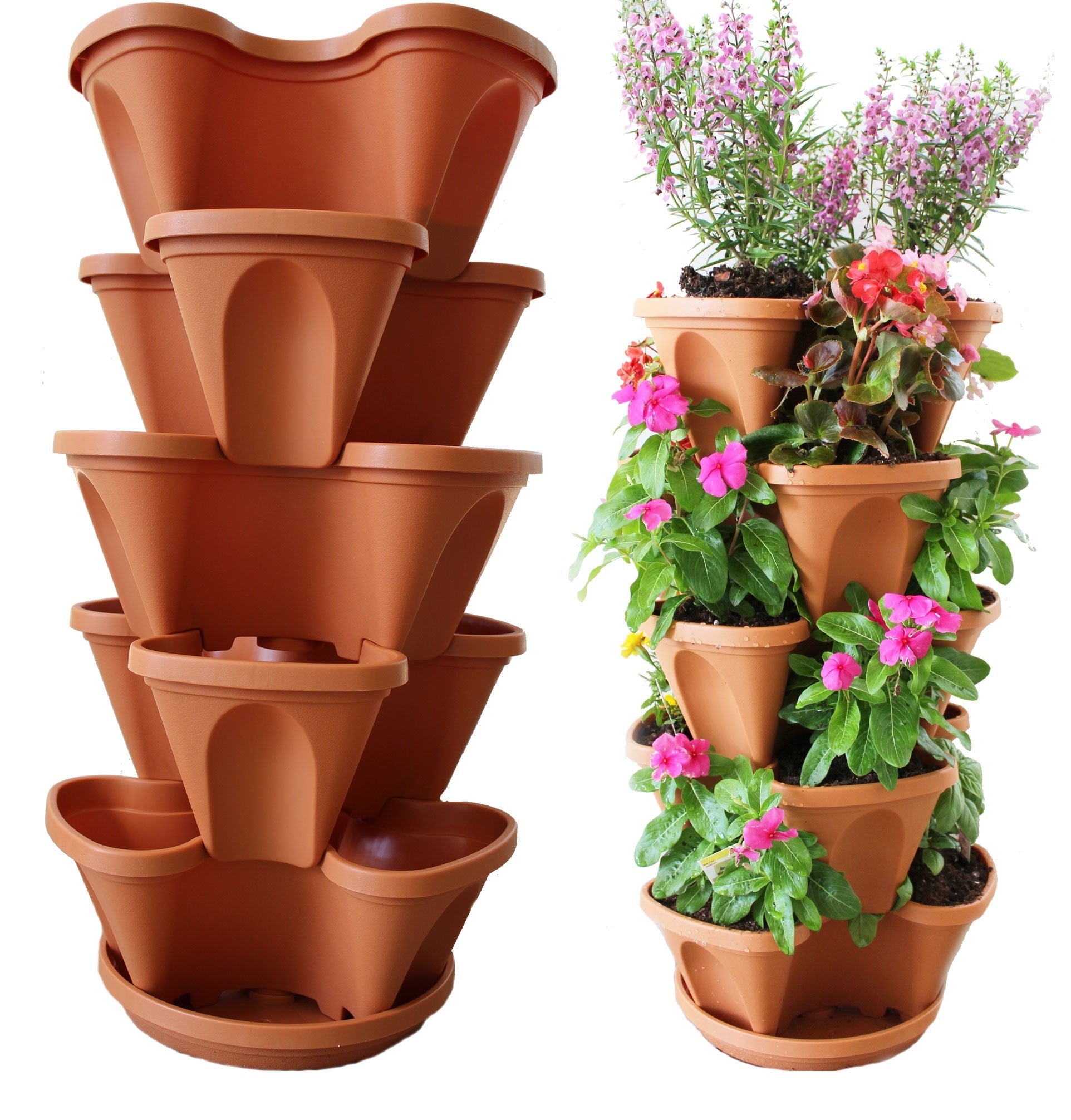 Nature's Distributing Stacking Planters - 5 Tier-Everyone's Marketplace
