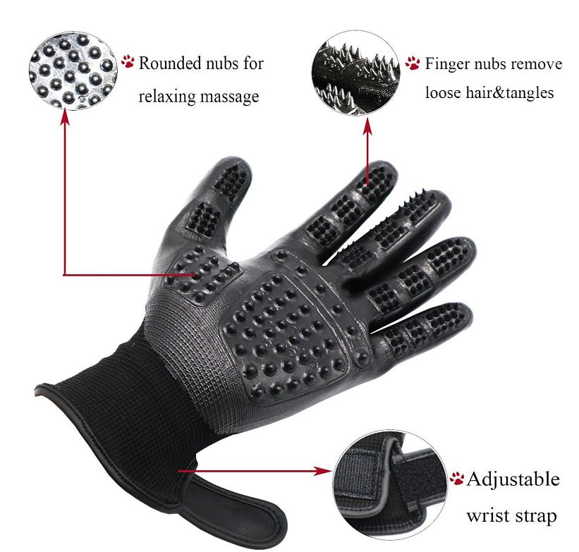 Fast Shipping 1 Pair Pet Grooming Gloves-Everyone's Marketplace