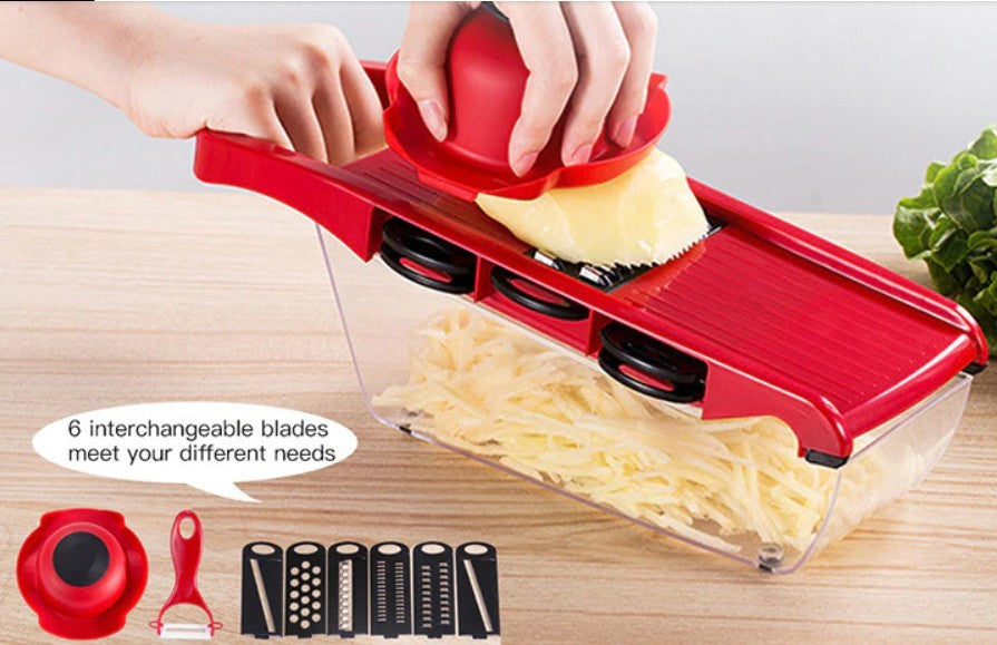 Stainless Steel 6 Blades Vegetable Slicer-Everyone's Marketplace