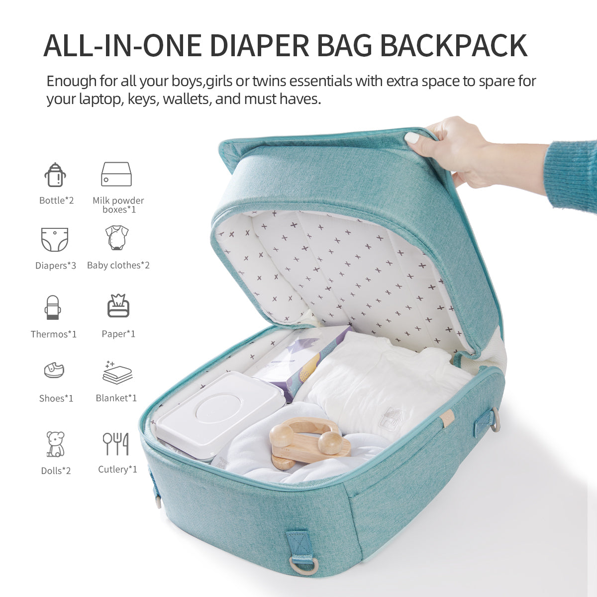 Portable Diaper Bag Backpack-Everyone's Marketplace