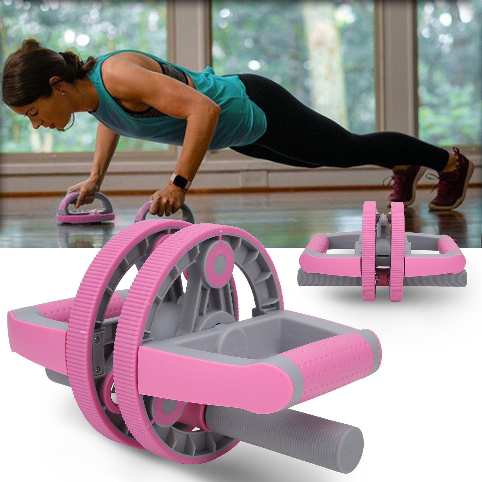 Multifunctional Abdominal Wheel Pull Strap Gym Fitness Training Set-Everyone's Marketplace