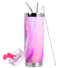 DRINCO® 20oz Insulated Tumbler w/Spill Proof Lid, 2 Straws (Galaxy)-Everyone's Marketplace