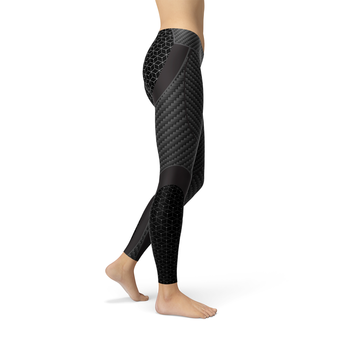 Womens Carbon Fiber Sports Leggings-Everyone's Marketplace