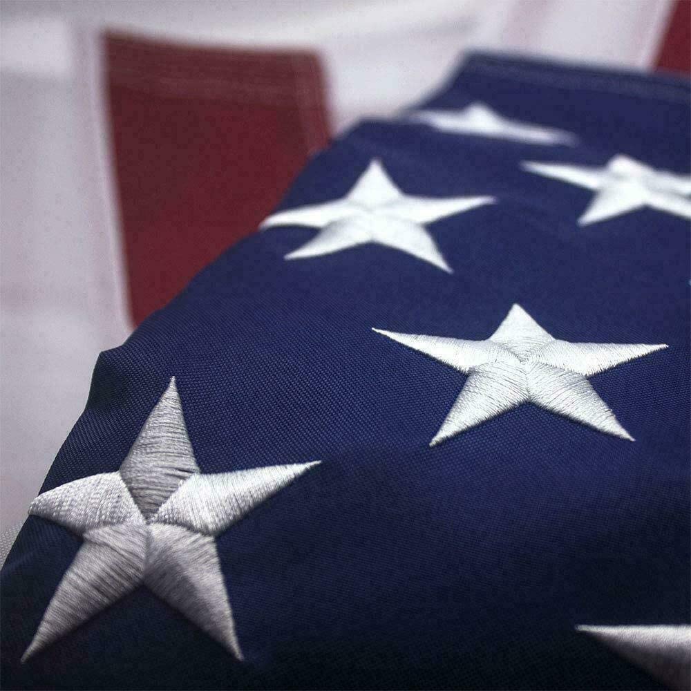 American Flag Outdoor Heavy Duty Embroidered Stars USA Flag-Everyone's Marketplace
