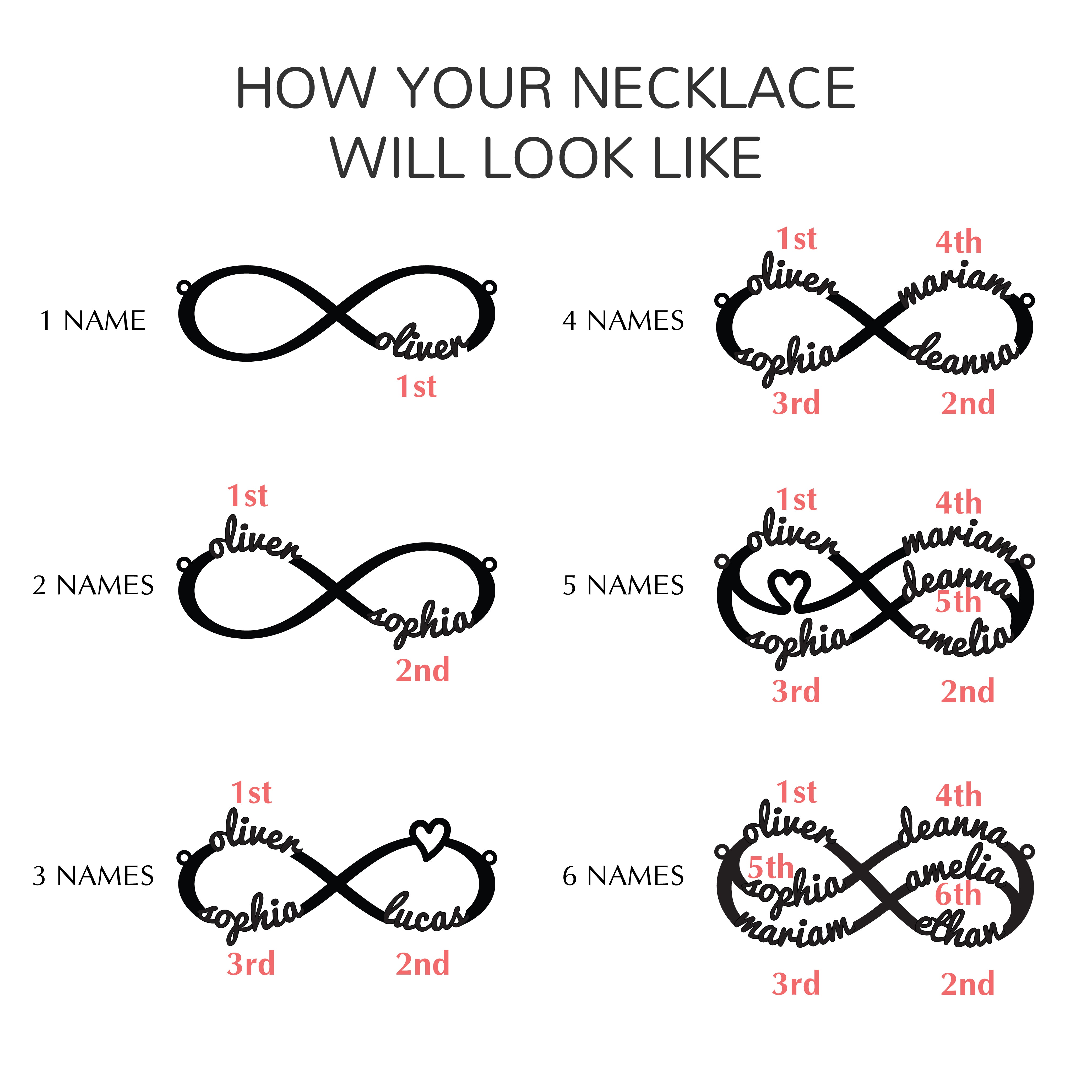 Mom Bracelet With Kids Names, Infinity Bracelet With Names,Mom Jewelry-Everyone's Marketplace