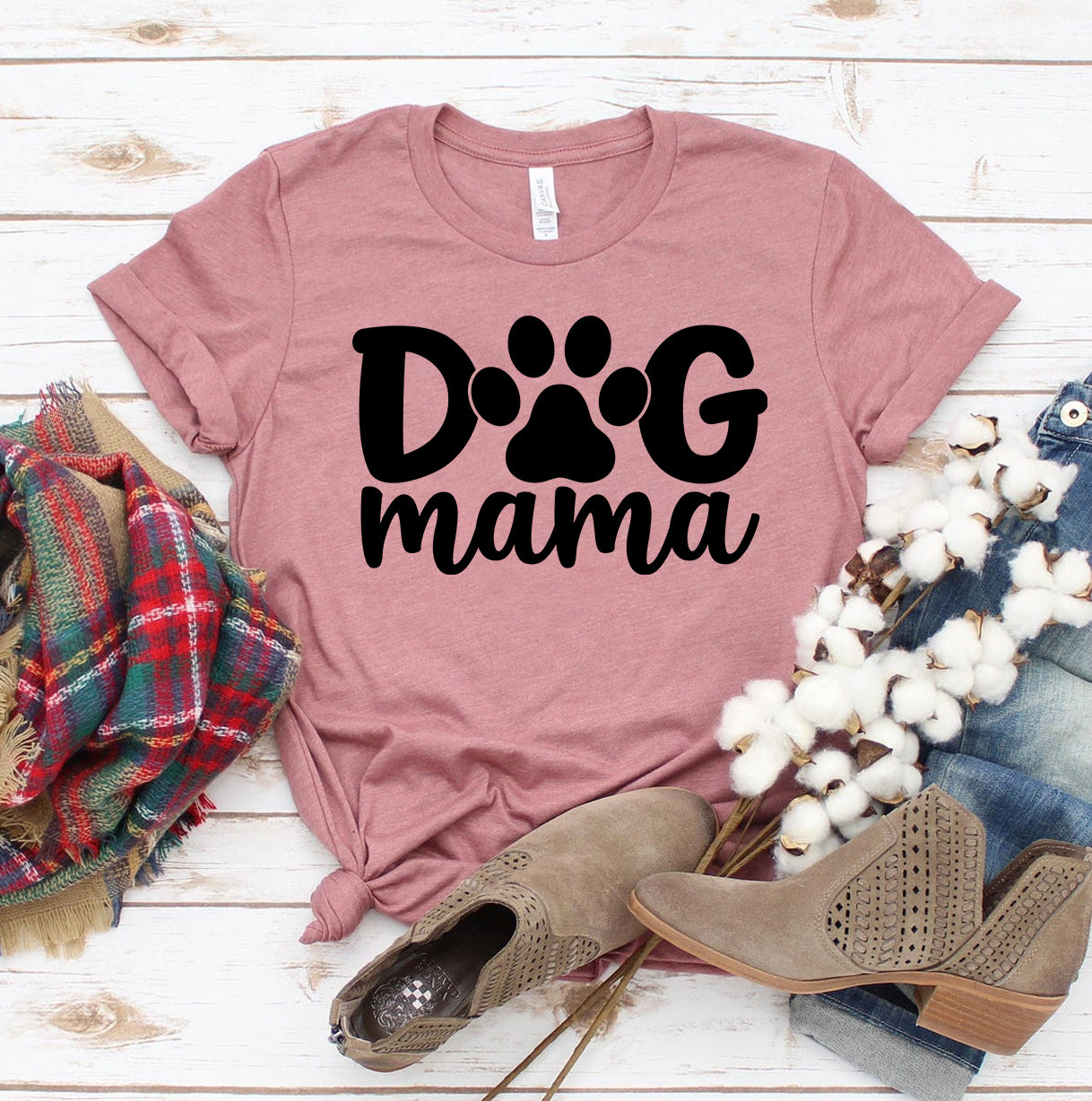 Dog Mama T-shirt-Everyone's Marketplace