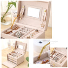 Jewelry Box Leather Earring Rings-Everyone's Marketplace