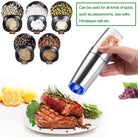 Stainless Silver Automatic Salt and Pepper Electric Grinder Pair of 2-Everyone's Marketplace