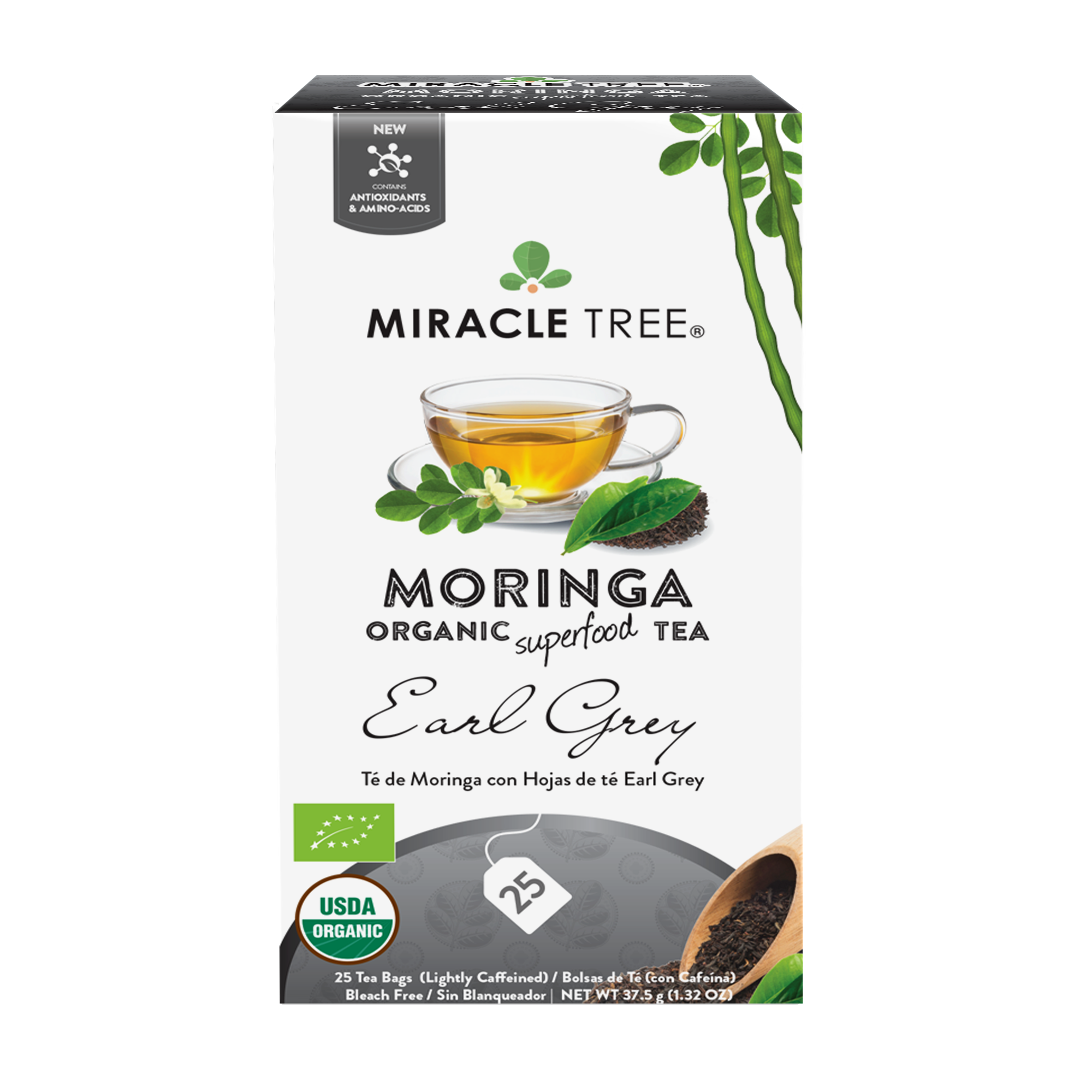 Miracle Tree's Organic Moringa Tea, Earl Grey-Everyone's Marketplace