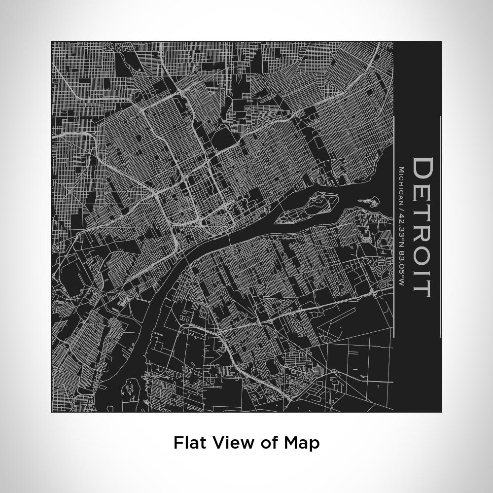 Detroit - Michigan Map Tumbler in Matte Black-Everyone's Marketplace