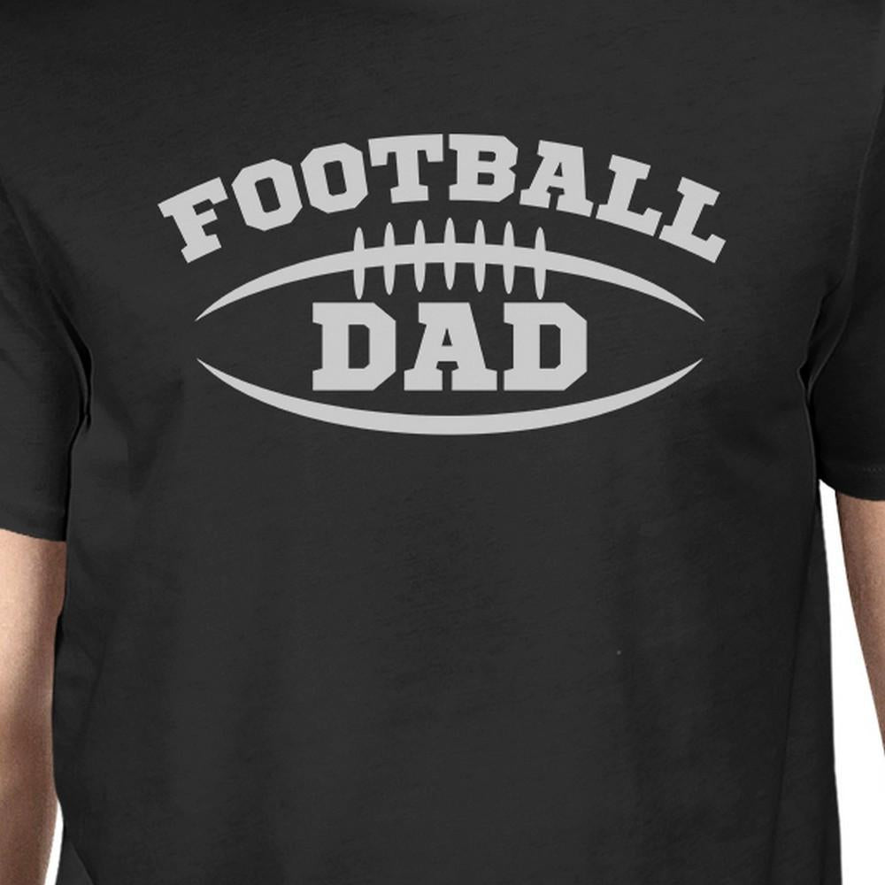 Football Dad Men's Black T-Shirt Fathers Day Gifts-Everyone's Marketplace