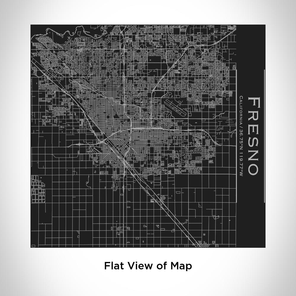 Fresno - California Map Tumbler in Matte Black-Everyone's Marketplace