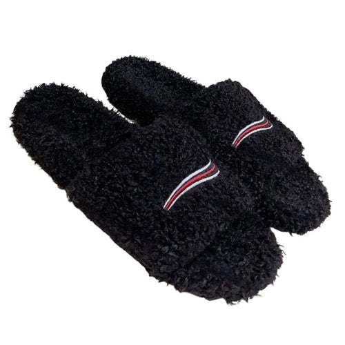 Designer Fuzzy Slides for Indoor & Outdoor - Cute Soft Slippers-Everyone's Marketplace