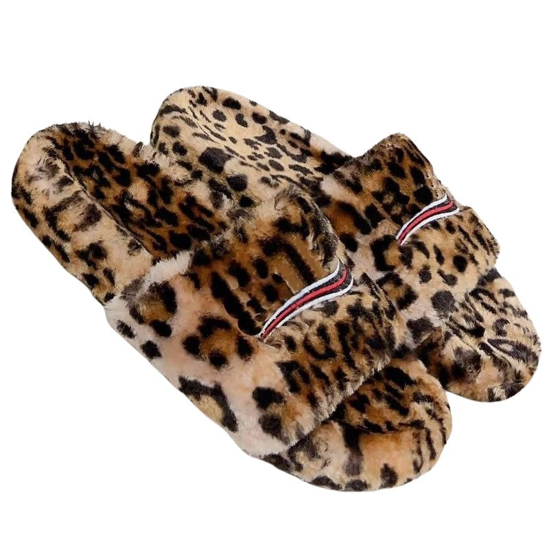 Designer Fuzzy Slides for Indoor & Outdoor - Cute Soft Slippers-Everyone's Marketplace