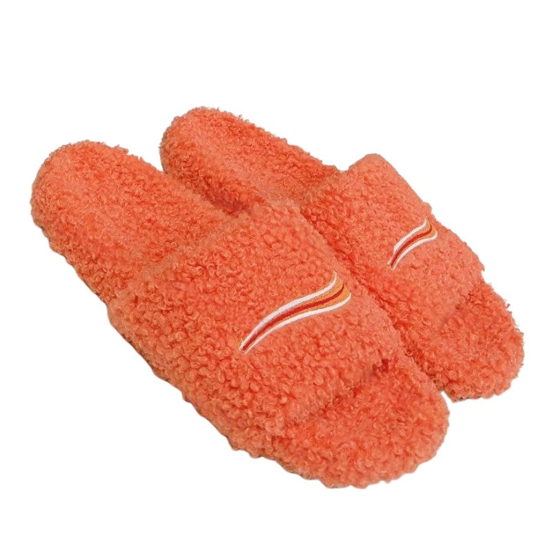 Designer Fuzzy Slides for Indoor & Outdoor - Cute Soft Slippers-Everyone's Marketplace