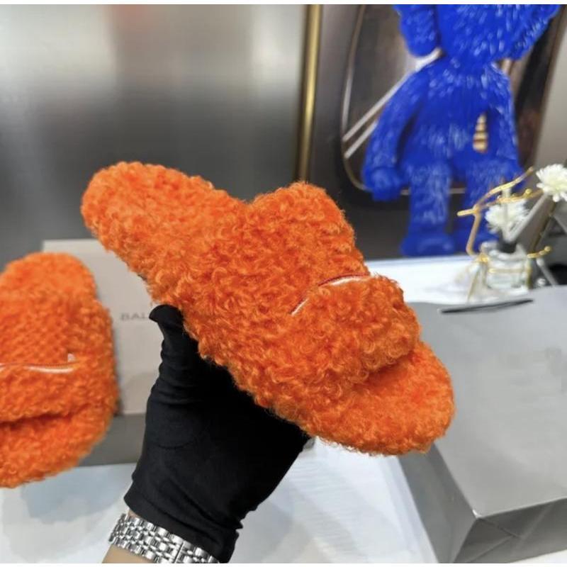 Designer Fuzzy Slides for Indoor & Outdoor - Cute Soft Slippers-Everyone's Marketplace