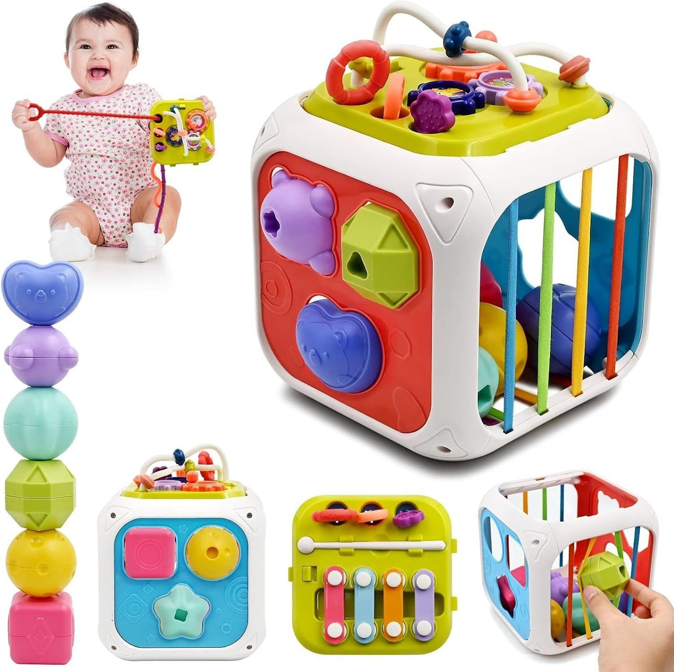 Montessori 7 in 1 Baby Sensory Toy-Everyone's Marketplace