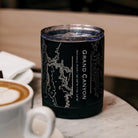 Grand Canyon National Park - Arizona Map Insulated Cup in Matte Black-Everyone's Marketplace