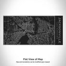Jacksonville - Florida Map Insulated Bottle in Matte Black-Everyone's Marketplace