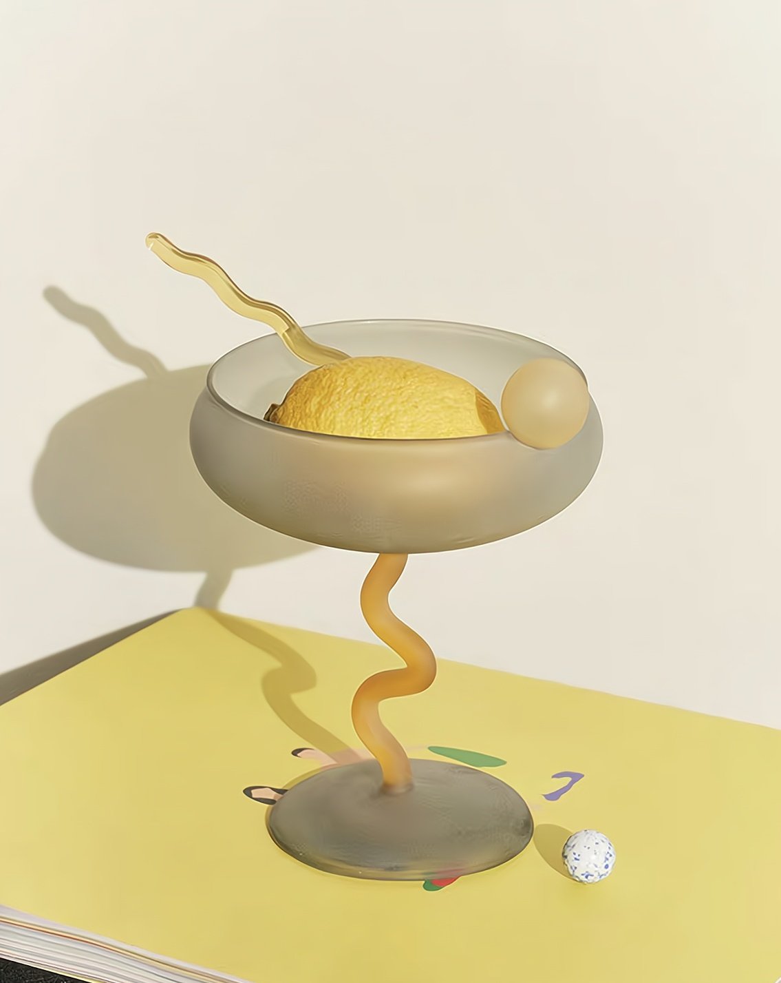 Jelly Bean Wine Glass - Whimsical Eclectic Dopamine Cocktail Coupe-Everyone's Marketplace