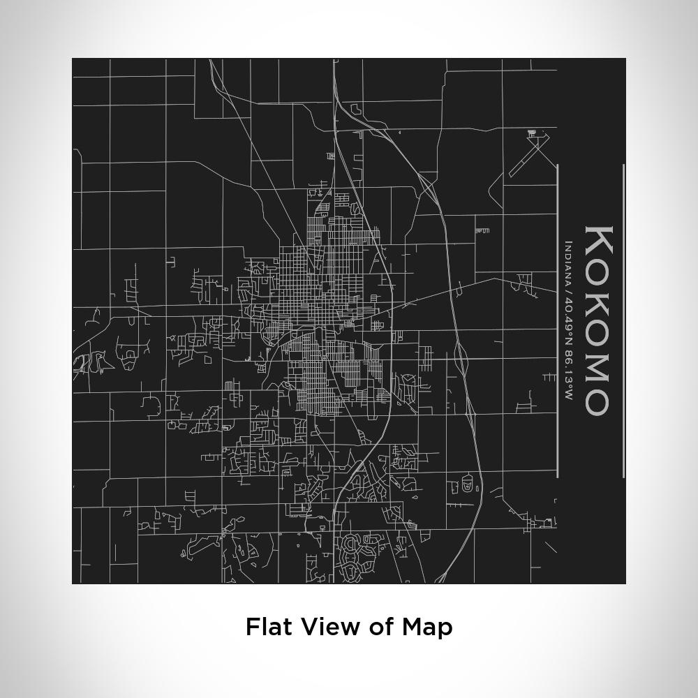 Kokomo - Indiana Map Tumbler in Matte Black-Everyone's Marketplace