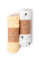 ORGANIC SWADDLE SET - BUSY BEES (Bee + Hive)-Everyone's Marketplace