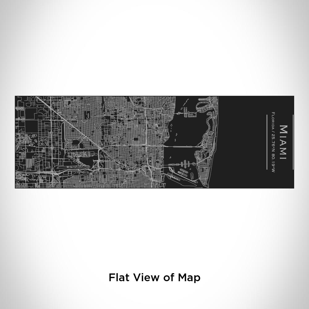 Miami - Florida Map Insulated Cup in Matte Black-Everyone's Marketplace