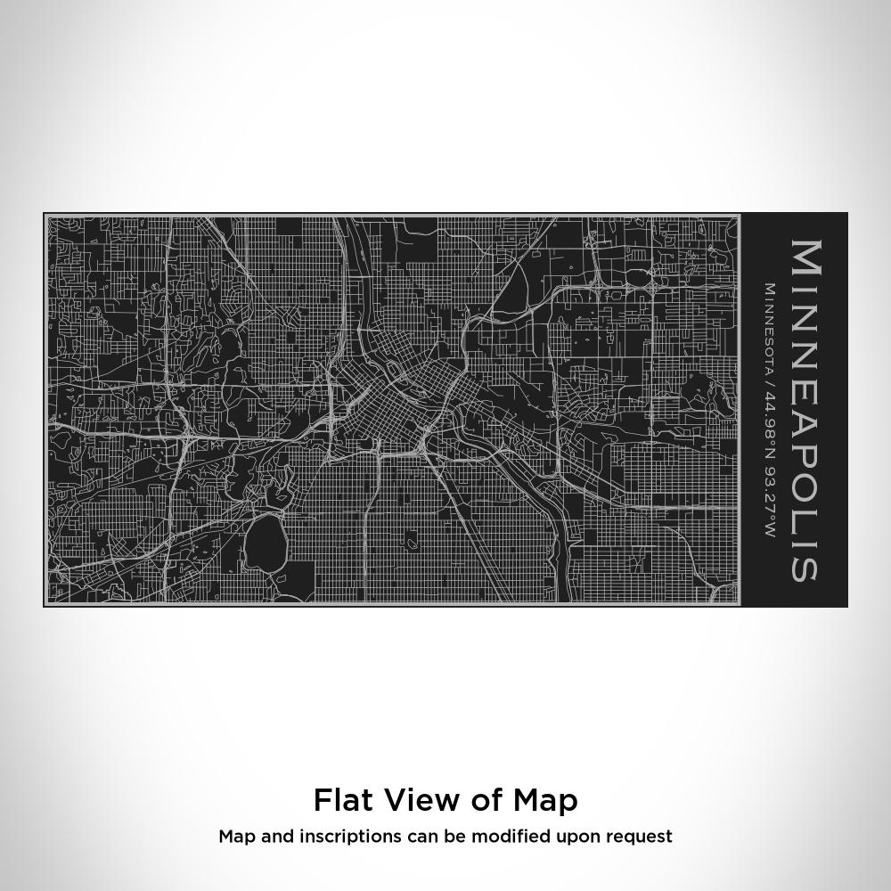 Minneapolis - Minnesota Map Insulated Bottle in Matte Black-Everyone's Marketplace