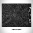 Mount Hood - Oregon Map Bottle with Bamboo Top in Matte Black-Everyone's Marketplace