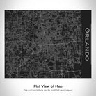 Orlando - Florida Map Bottle with Bamboo Top in Matte Black-Everyone's Marketplace