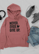 Never Ever Give Up Hoodie-Everyone's Marketplace