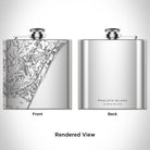 Pawleys Island - South Carolina Map Hip Flask-Everyone's Marketplace
