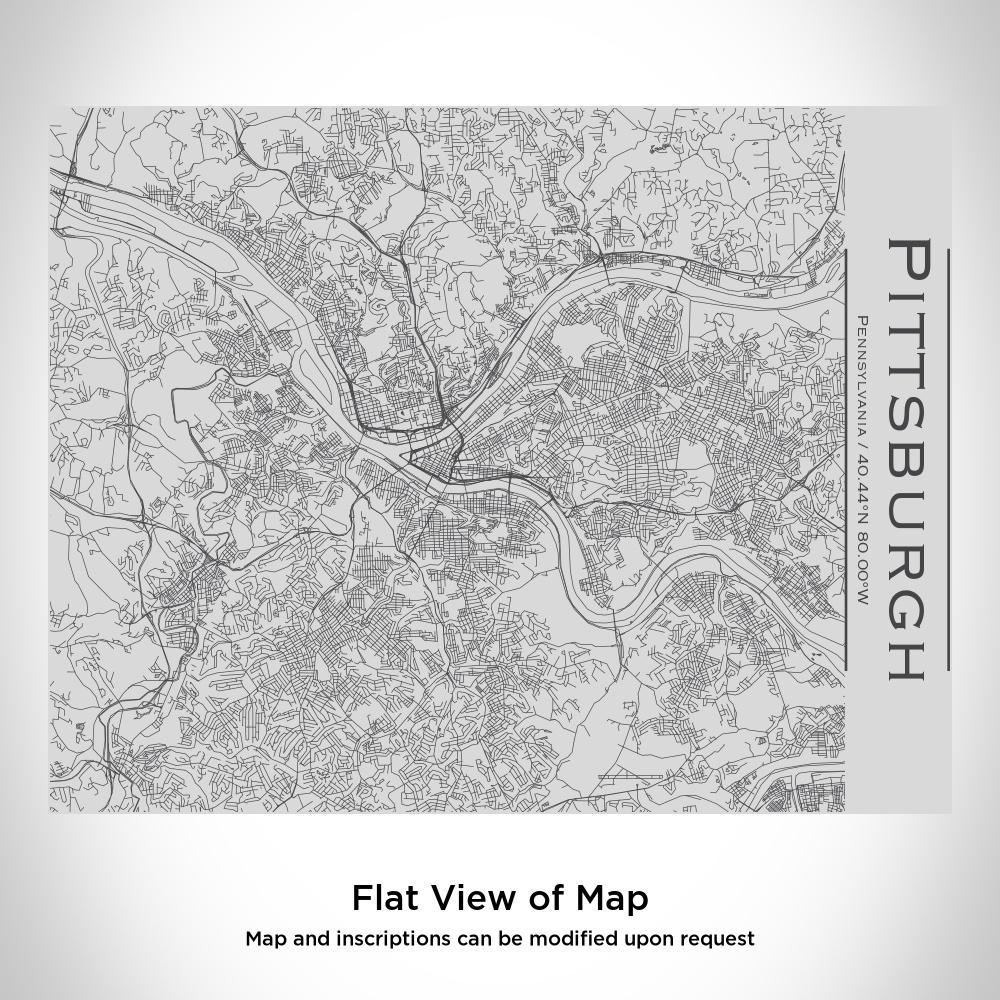 Pittsburgh - Pennsylvania Map Bottle with Bamboo Top-Everyone's Marketplace