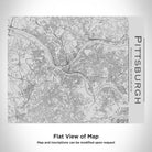 Pittsburgh - Pennsylvania Map Bottle with Bamboo Top-Everyone's Marketplace