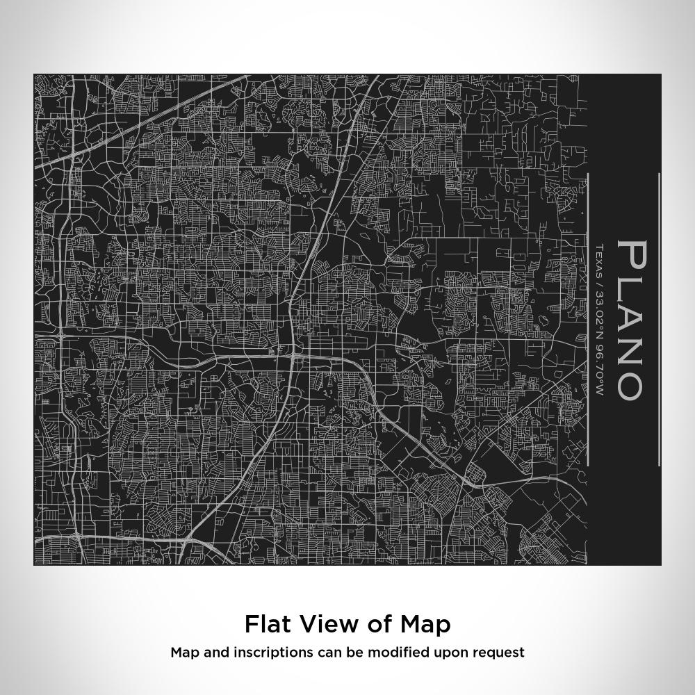 Plano - Texas Map Bottle with Bamboo Top in Matte Black-Everyone's Marketplace