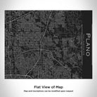 Plano - Texas Map Bottle with Bamboo Top in Matte Black-Everyone's Marketplace